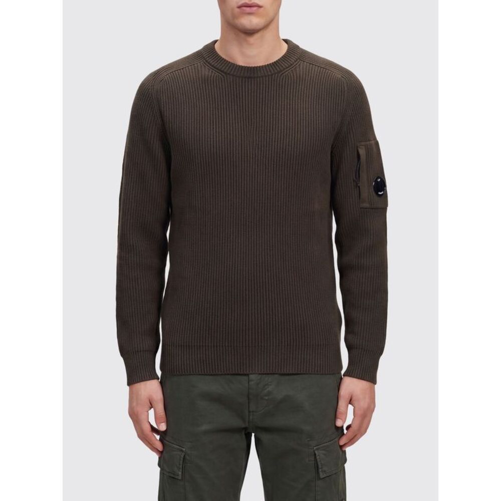 C.P. Company Men Crewneck Jumper C.P. Company In Cotton With Contrasting Logo